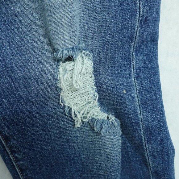 Articles of Society Straight Leg Jeans Women's Size 28 Blue Cotton Distressed - Picture 6 of 14